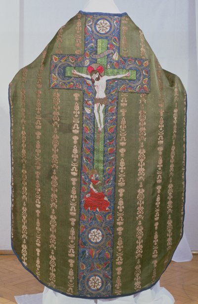 Green Chasuble with Mary Magdalene at the foot of the Cross, 1482 by Convent Workshop of St. Bridget